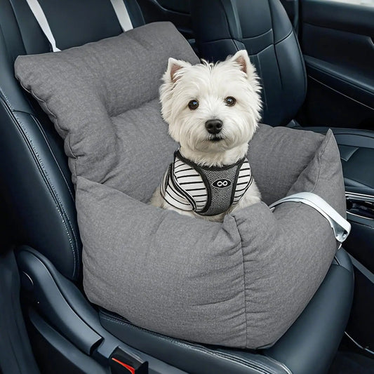 HiMISS Dog Booster Car Seat Bed Portable Elevated Travel Tether