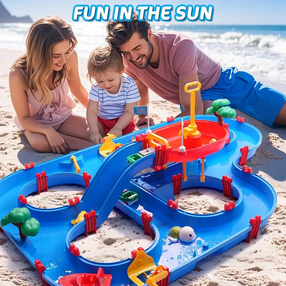 Double Tier Kids Water Table With Pump And Waterways