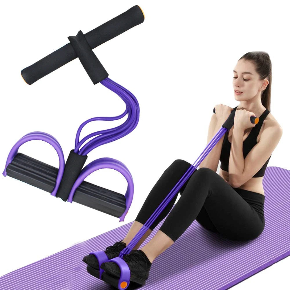 Six Tube Resistance Band Set for Full Body Workout