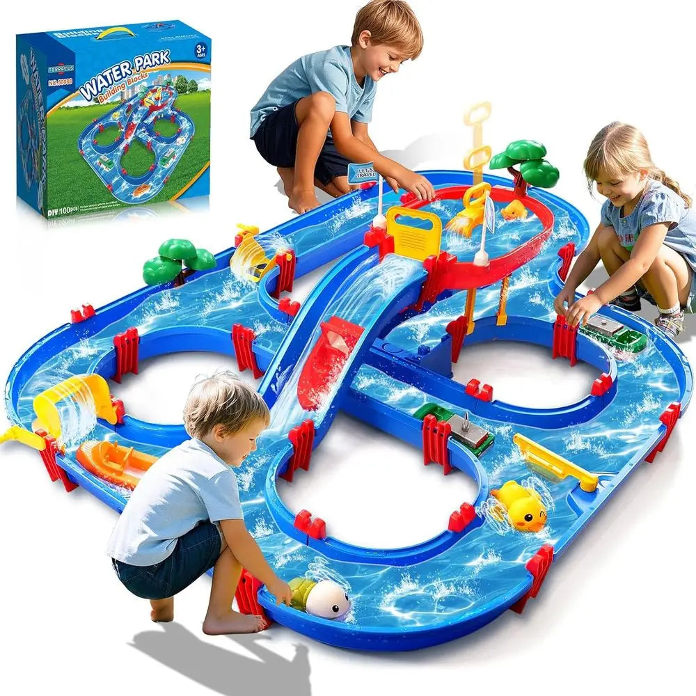 Double Tier Kids Water Table With Pump And Waterways