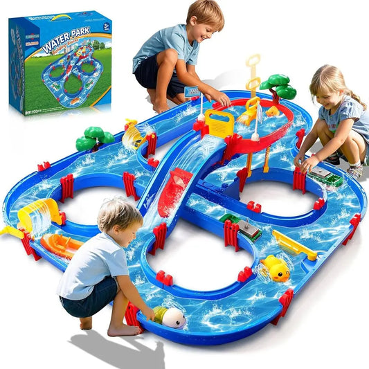 Double Tier Kids Water Table With Pump And Waterways