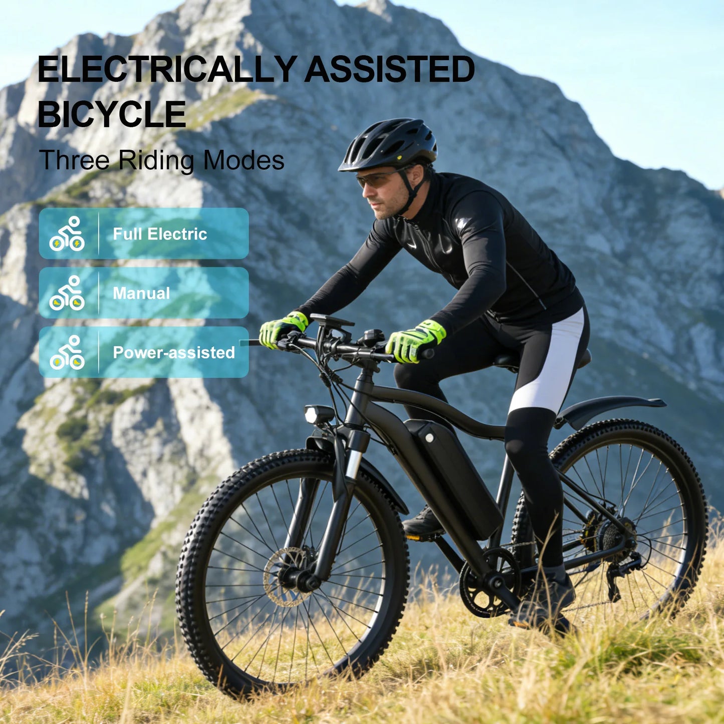Toofly Electric Mountain Ebike 48V 500W Removable Battery
