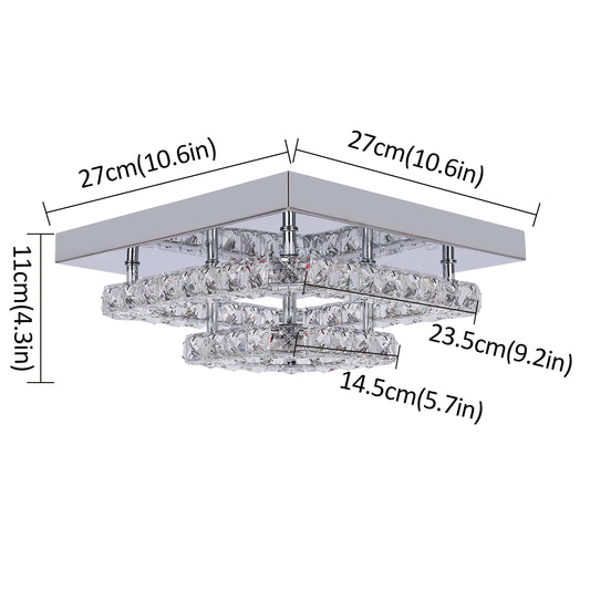 VETRULUS Crystal Chandelier Luxury Living Room Lighting Fixture