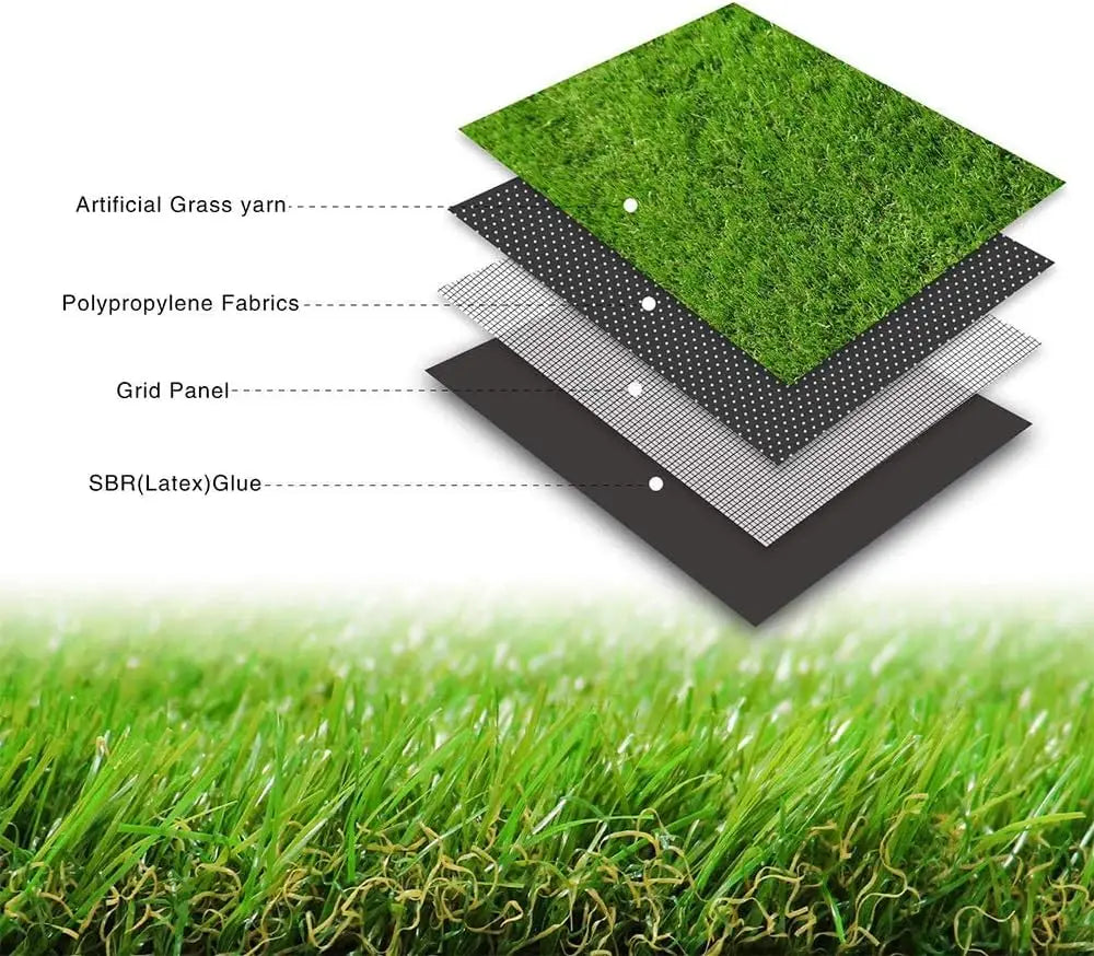 Realistic Artificial Grass Turf for Indoor Outdoor Garden Balcony