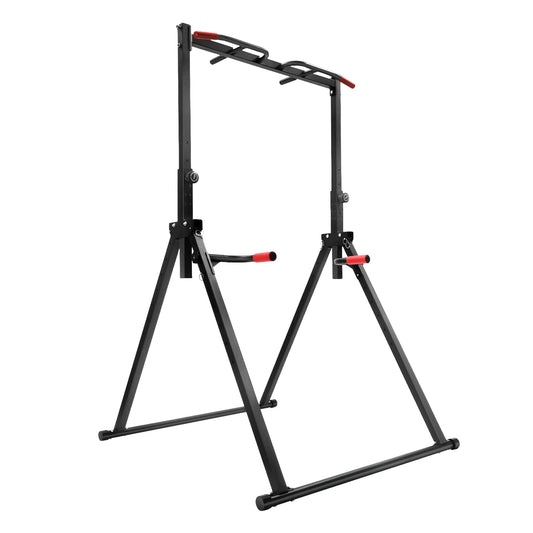 Adjustable Pull Up Bar Foldable Home Gym Parallel Bars Training Station 200kg