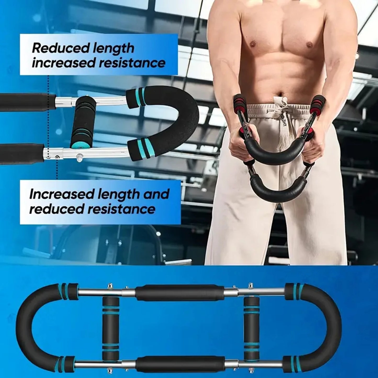 U Shape Hand Gripper Strength Trainer Twister Arm Exerciser