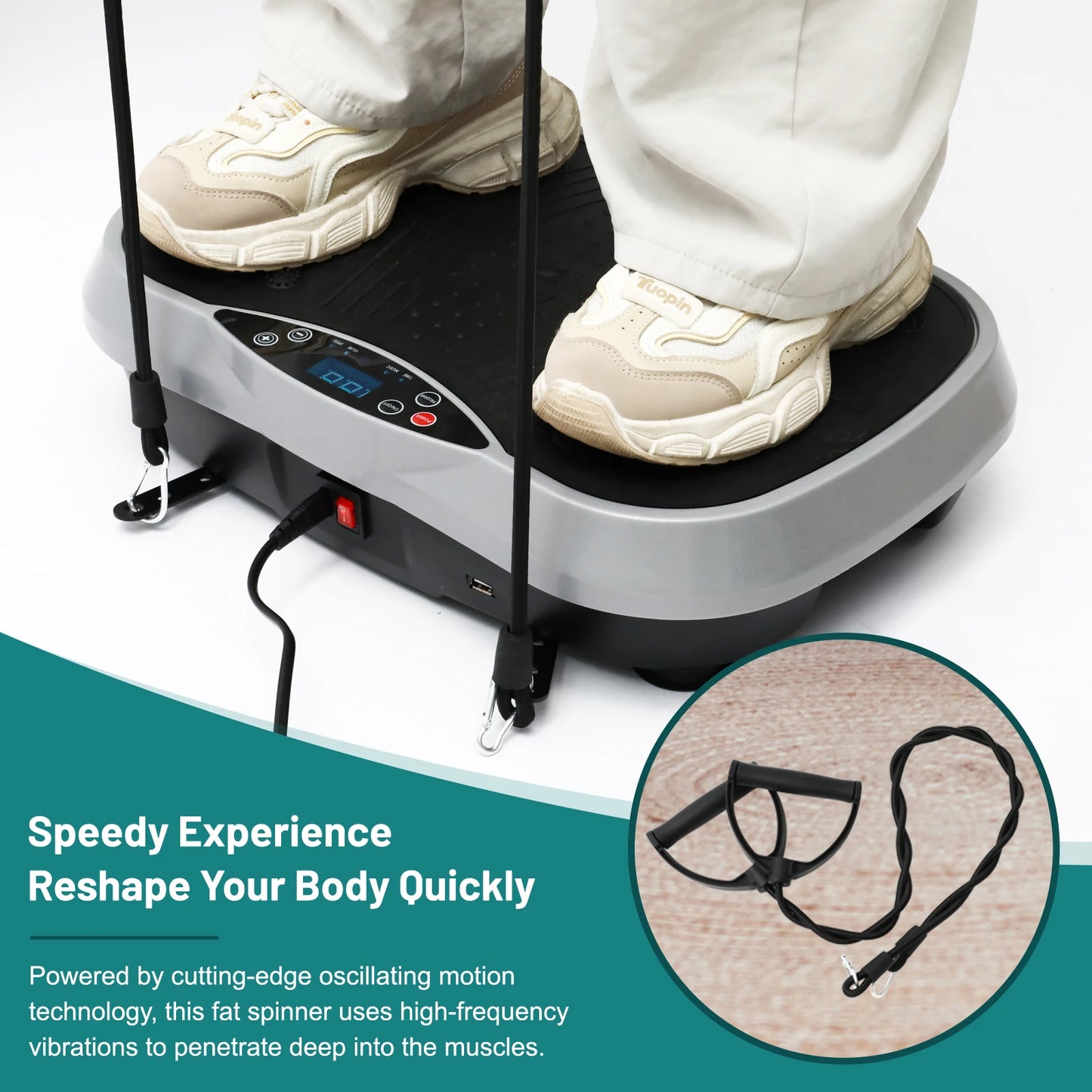 Vibration Plate Exercise Machine For Home Fat Burning Workout