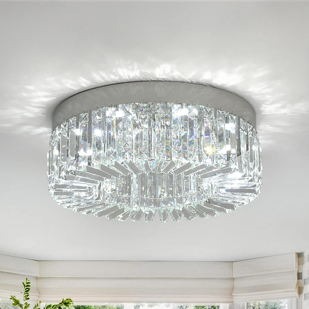 VETRULUS Crystal Ceiling Lamp Living Room Modern Chandelier