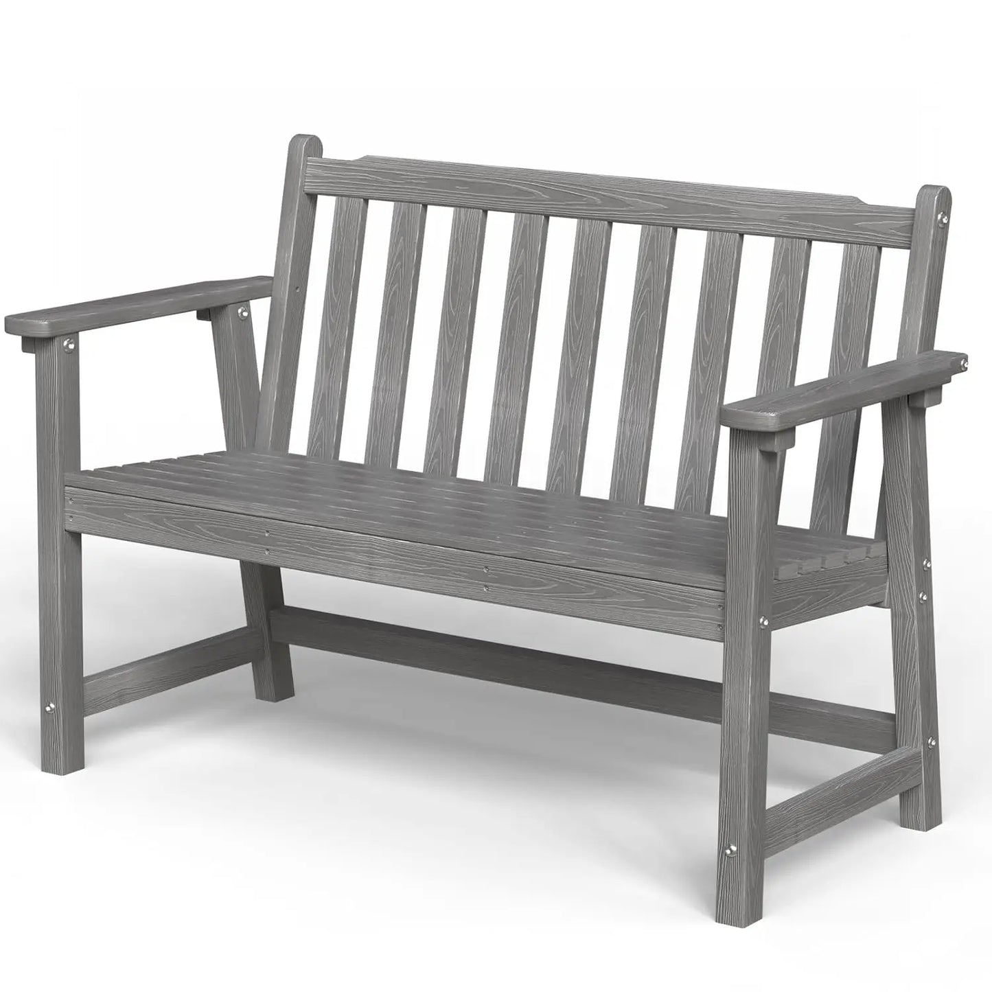 HDPE Outdoor Garden Bench All Weather Patio And Backyard