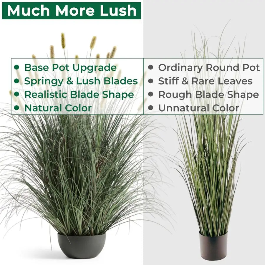 Onion Grass Artificial Plant Bristlegrass Indoor Outdoor Decor