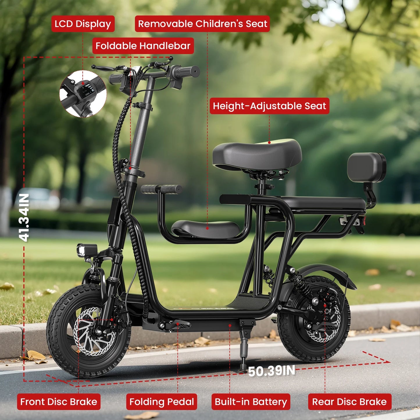 EILLEO SPACEWALK Foldable Electric Scooter With Seat For Adults 750W
