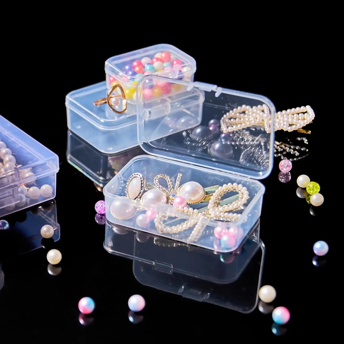 50 Transparent Storage Boxes For Arts And Crafts Accessories