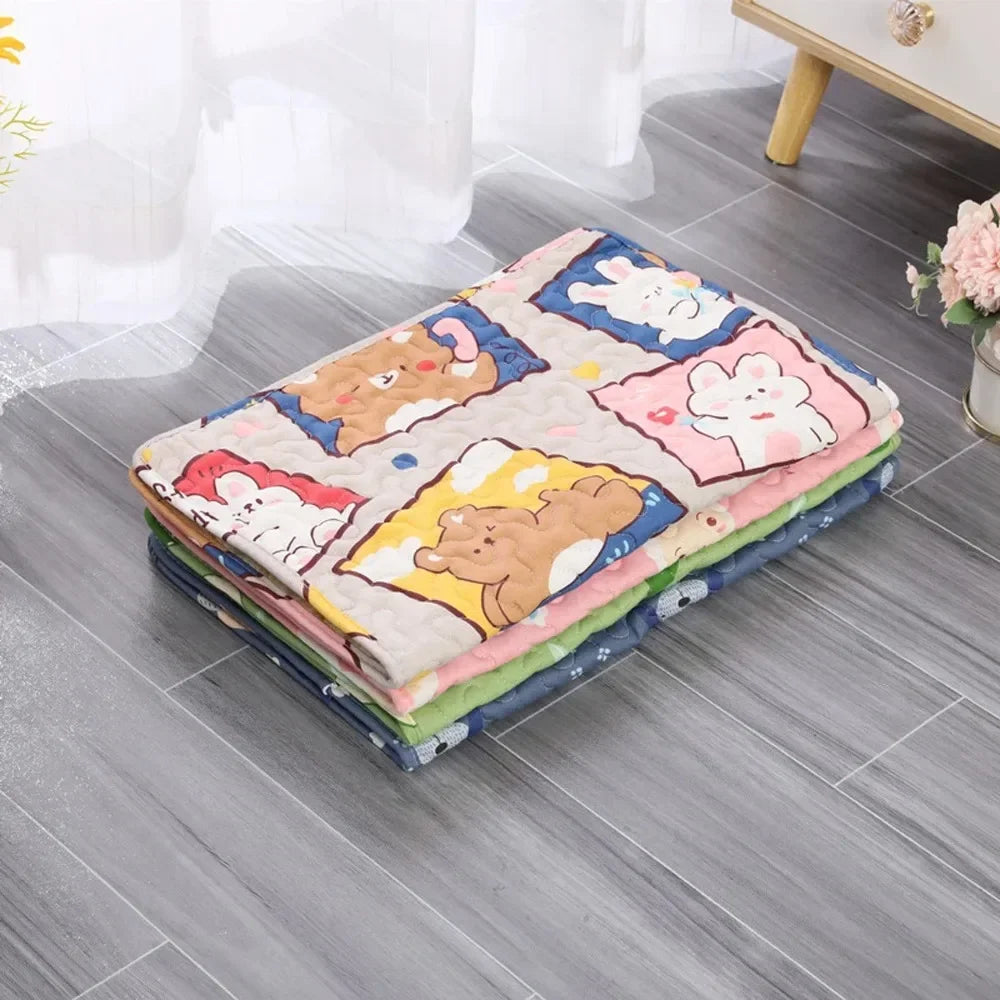 Cooling Ice Silk Pet Mat for Dogs and Cats Cushion