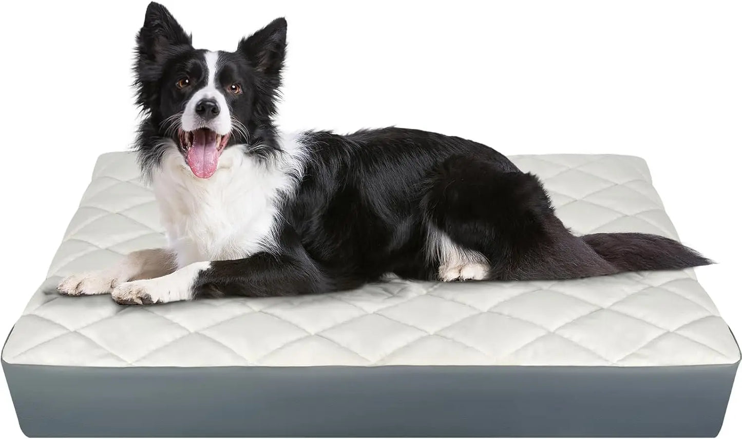 Waterproof Memory Foam Orthopedic Dog Bed Non Slip Base
