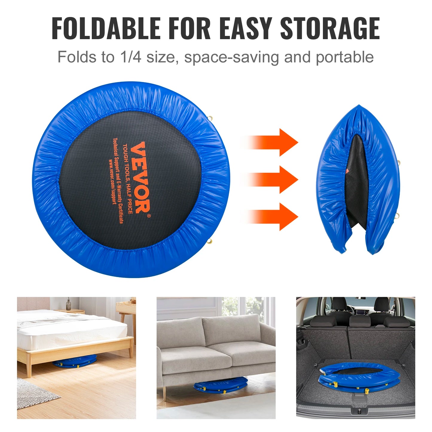 SucceBuy Kids Trampoline Indoor Outdoor Safe Exercise