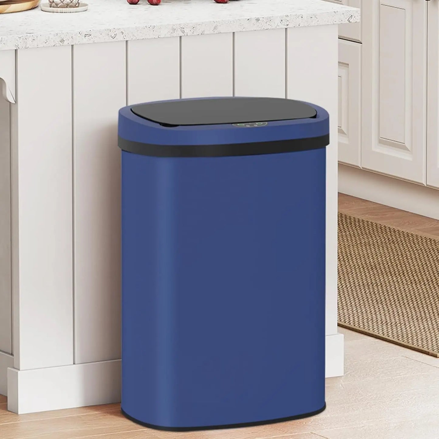 Stainless Steel Motion Sensor Trash Can With Touchless Operation