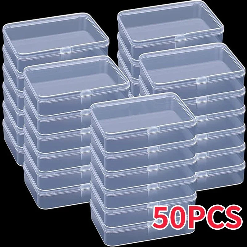 50 Transparent Storage Boxes For Arts And Crafts Accessories