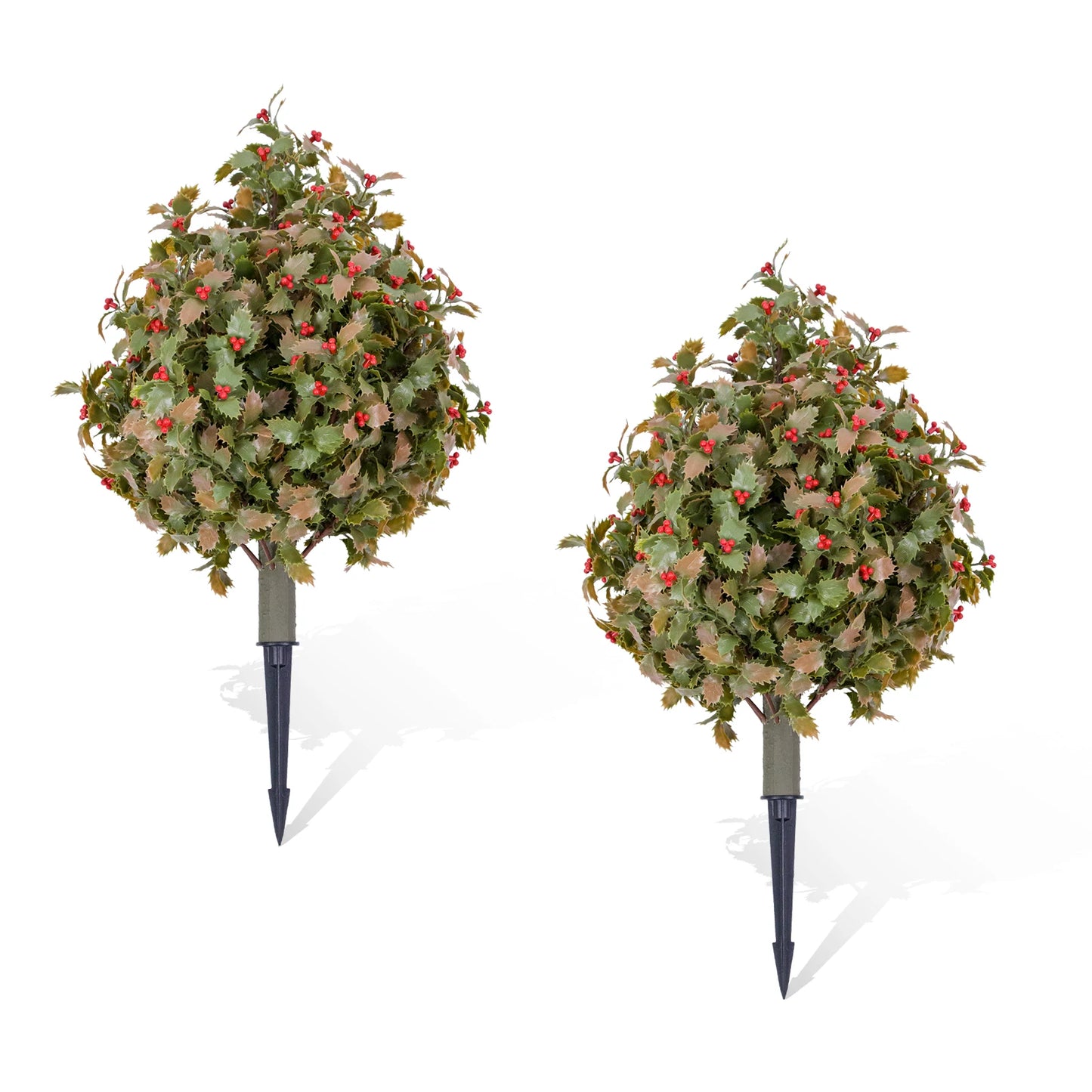 HiMISS Boxwood Topiary Ball Trees 2 Pcs Ground Spikes