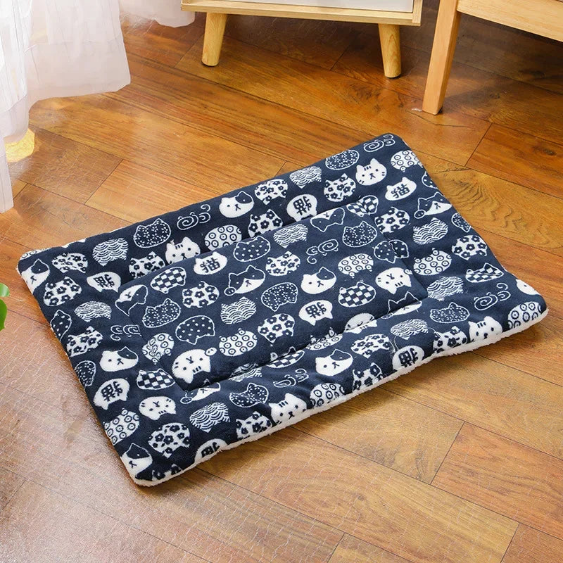 Flannel Pet Sleeping Mat Bed for Dogs and Cats Comfort