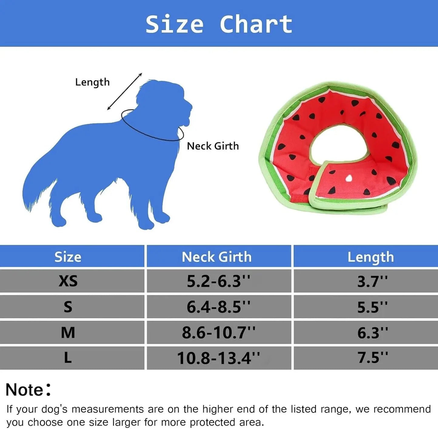 Lightweight Adjustable Dog Elizabethan Collar Soft for Post Surgery Recovery