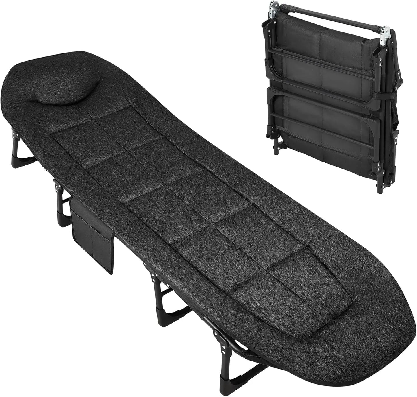 HiMISS Lightweight Camping Tent Cot With Cushion Pillow Bedchair