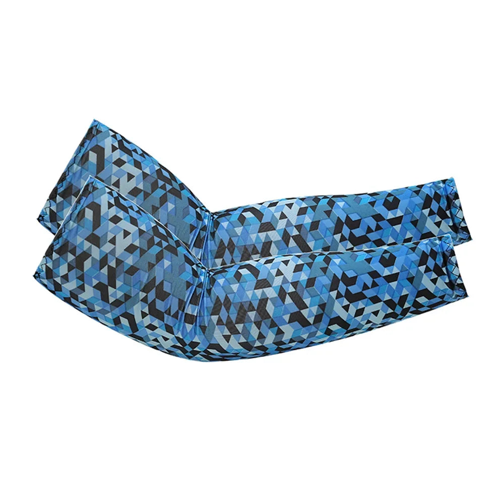 Two Pack Unisex Cooling Arm Sleeves UV Protection For Running Cycling Fishing