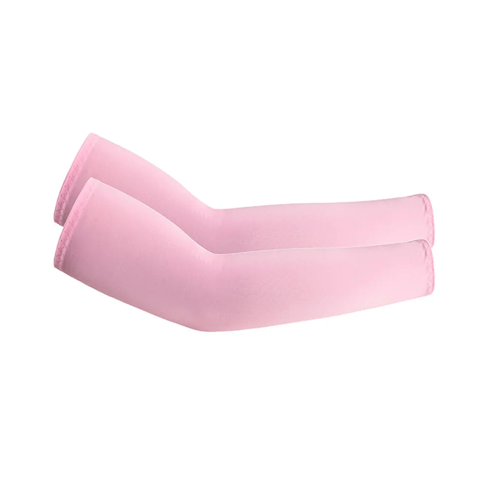 Two Pack Unisex Cooling Arm Sleeves UV Protection For Running Cycling Fishing