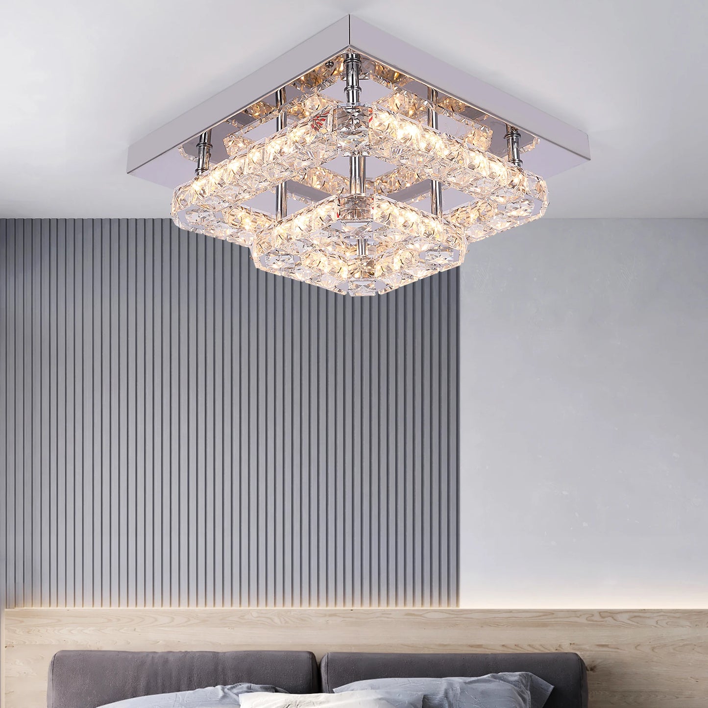 VETRULUS Crystal Chandelier Luxury Living Room Lighting Fixture