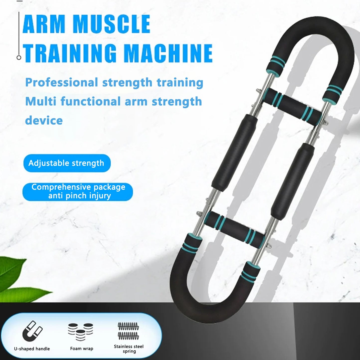 U Shape Hand Gripper Strength Trainer Twister Arm Exerciser