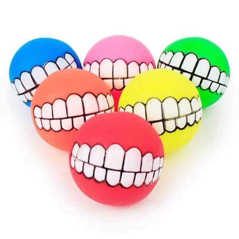 Rubber Dog Squeaky Chew Toy for Puppies Bite Resistant