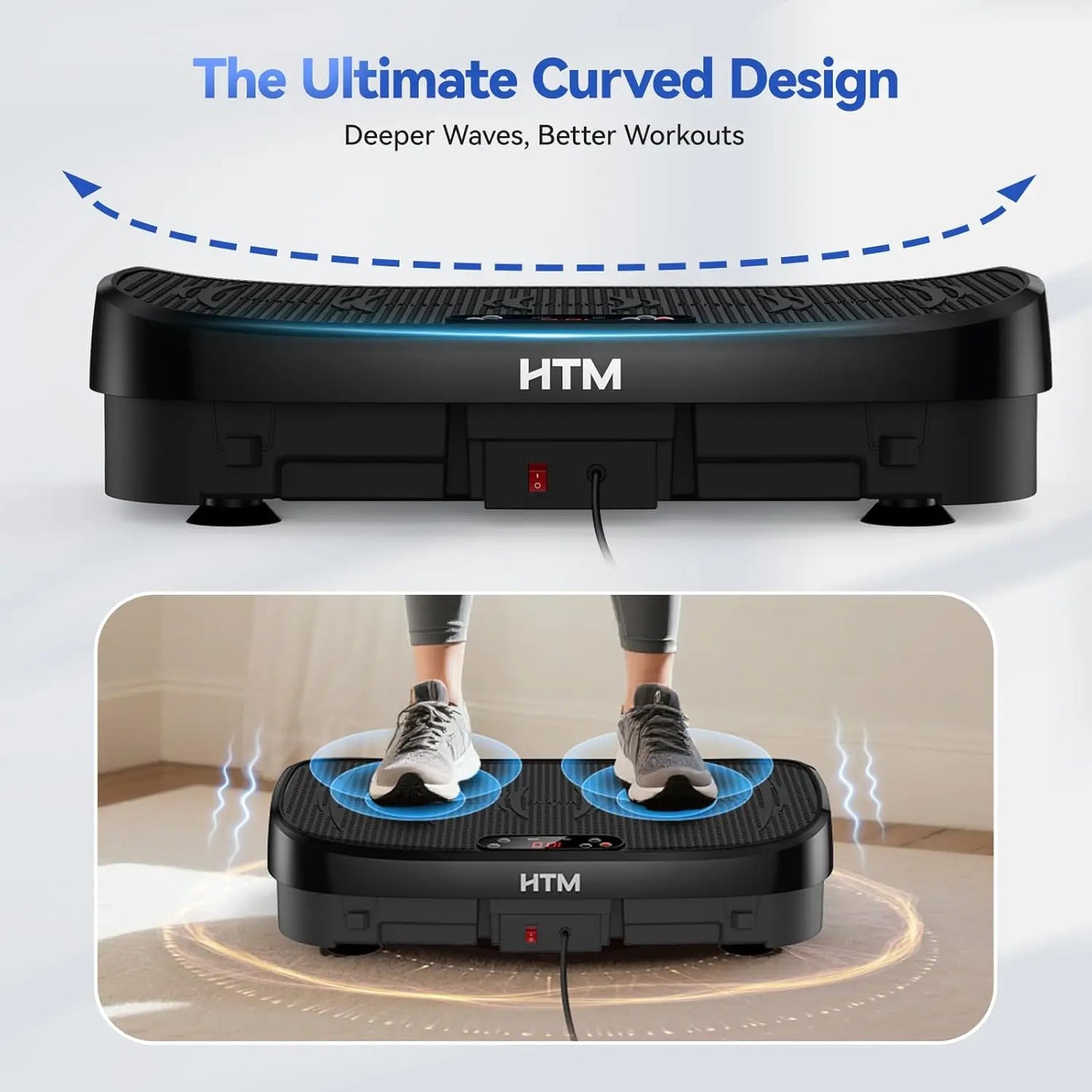HTM Vibration Plate Fat Burning Fitness Platform 120 Levels