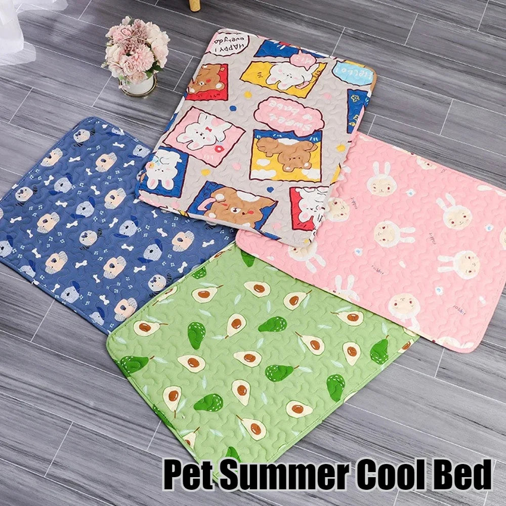 Cooling Ice Silk Pet Mat for Dogs and Cats Cushion