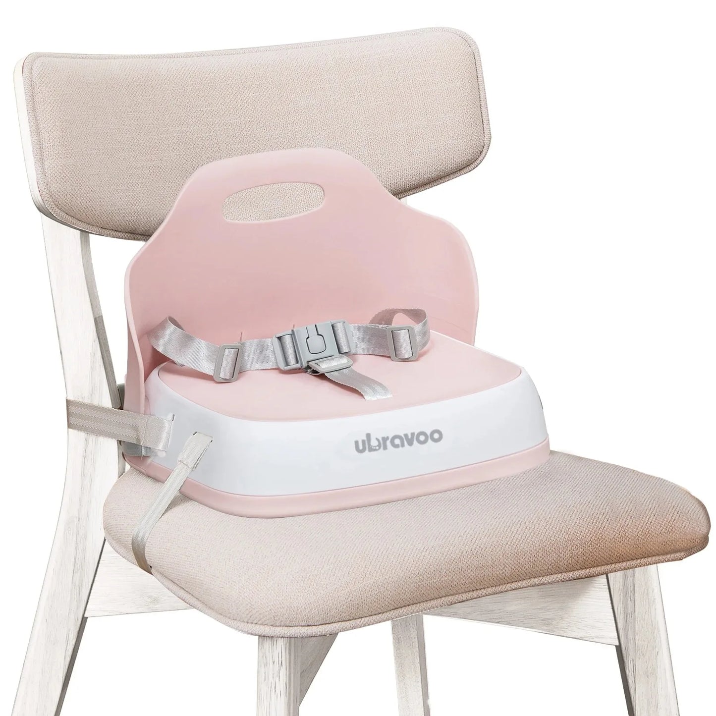 Travel High Chair Portable Booster Seat With 3-Point Harness Washable