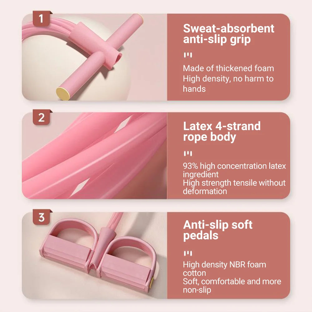 Six Tube Resistance Band Set for Full Body Workout