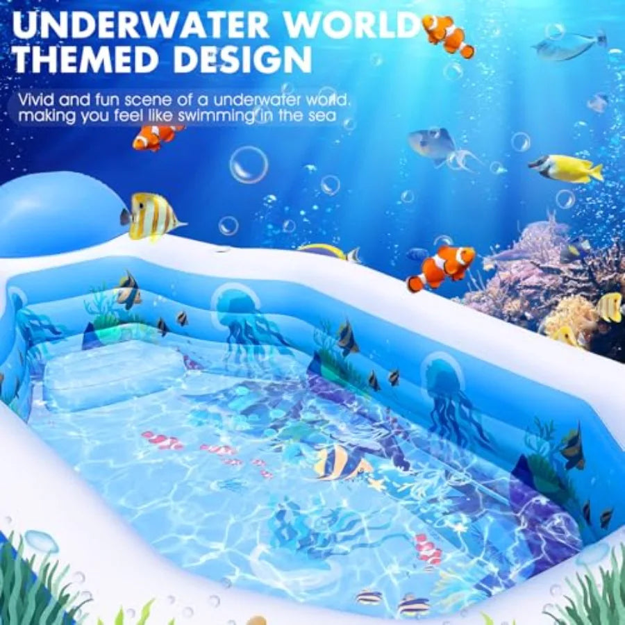 Inflatable Pool With Canopy For Adults With Seats And Backrest