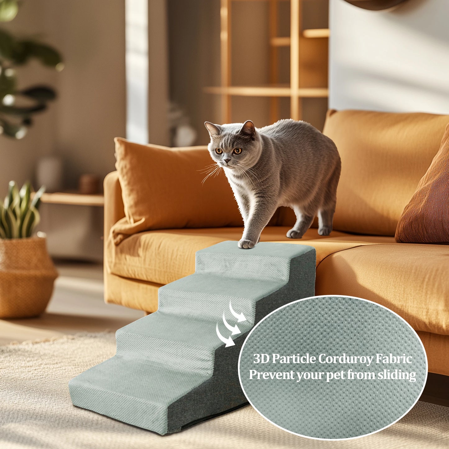 Dog Steps Ramp 3 4 5 Ultrapremium Durable Sponge Foam