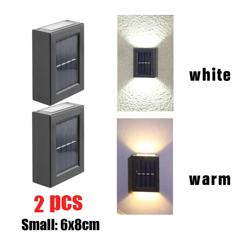 AlliLit Wall Solar Light Outdoor LED Garden Waterproof Lamp