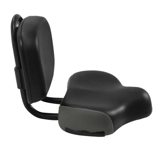 Extra Wide Bike Seat With Backrest Ergonomic Design Adjustable Height
