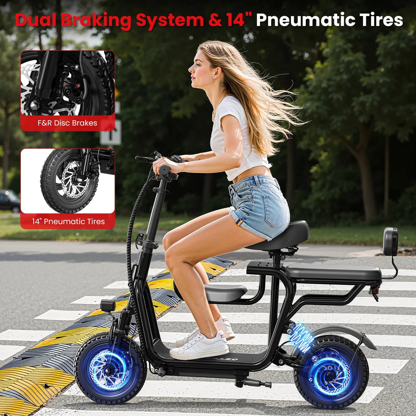 EILLEO SPACEWALK Foldable Electric Scooter With Seat For Adults 750W