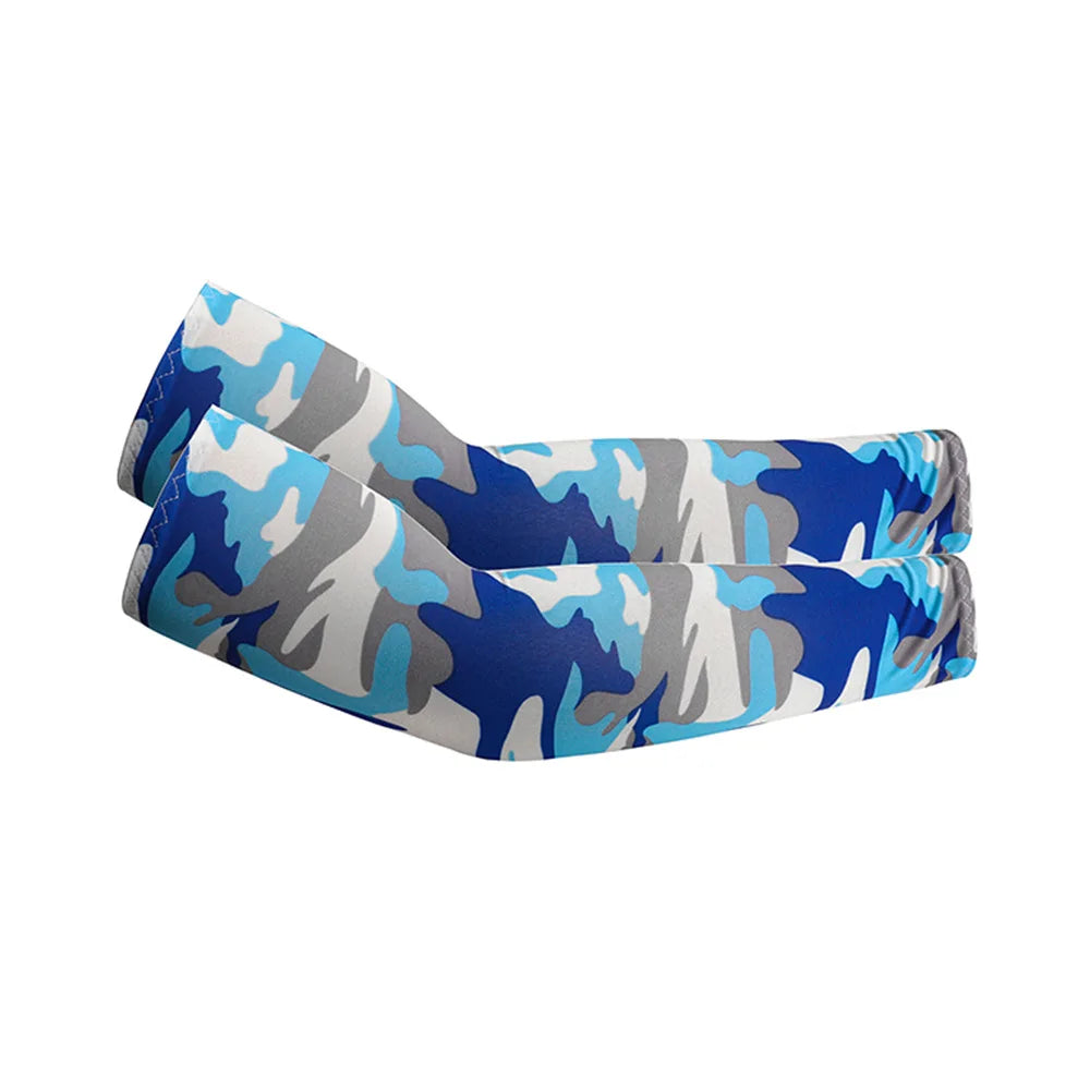 Two Pack Unisex Cooling Arm Sleeves UV Protection For Running Cycling Fishing