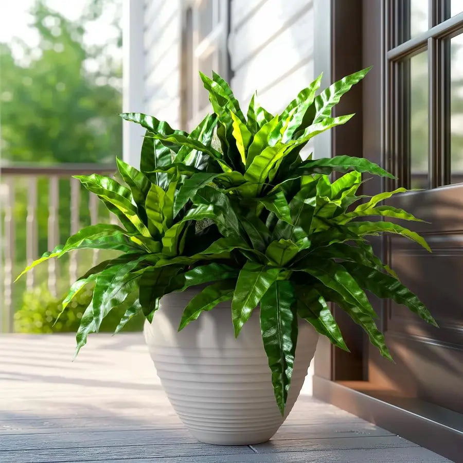 Artificial Bird Nest Fern Branches Decoration For Indoor Home Decor