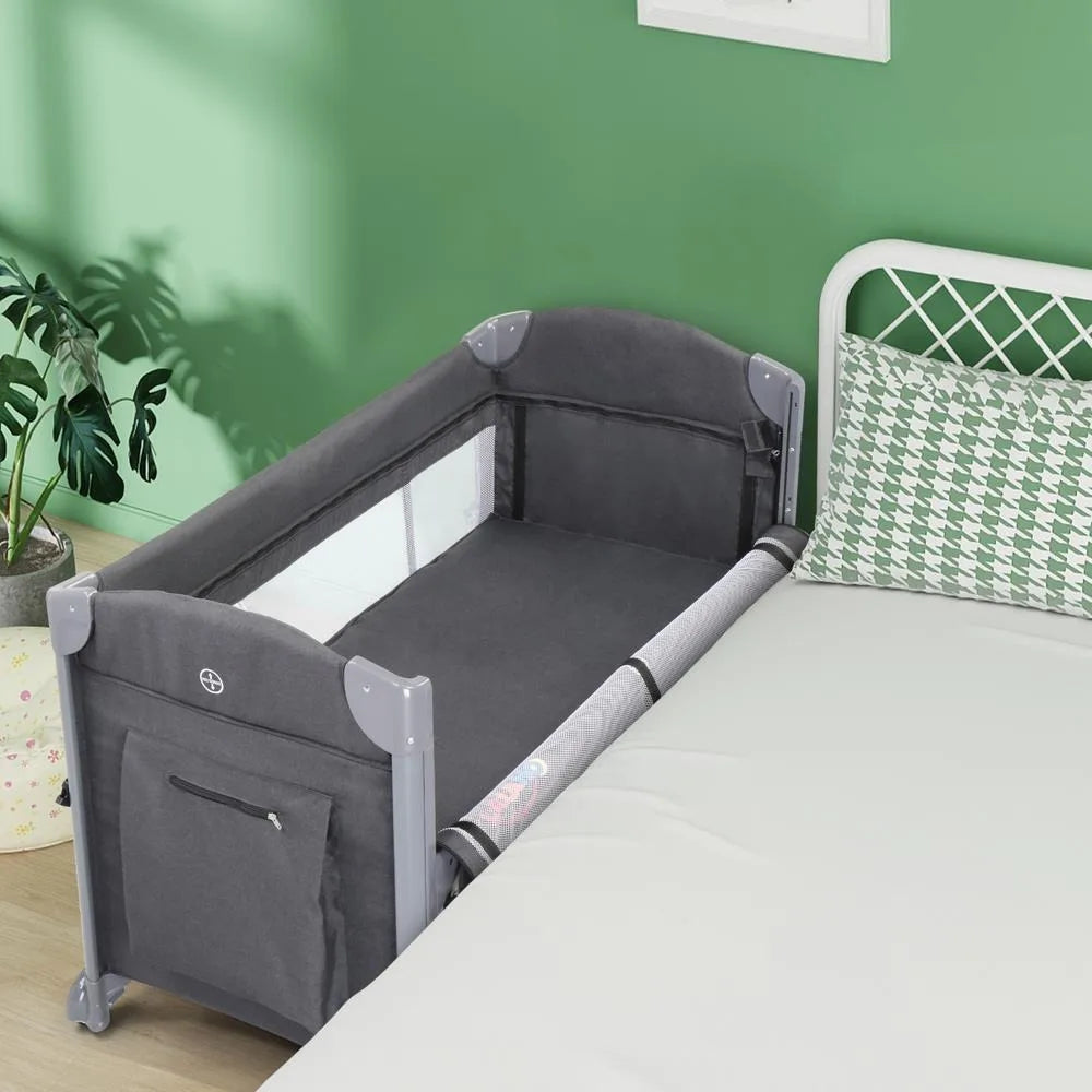 LALAHO 3-In-1 Baby Bassinet Bedside Sleeper With Mattress