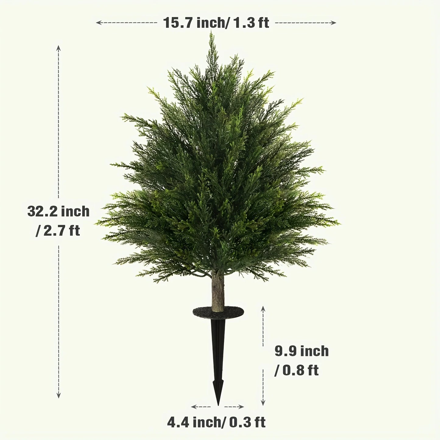 Vitalismo 2 Pack Artificial Cedar Topiary Balls For Indoor Outdoor