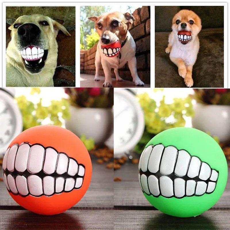 Rubber Dog Squeaky Chew Toy for Puppies Bite Resistant