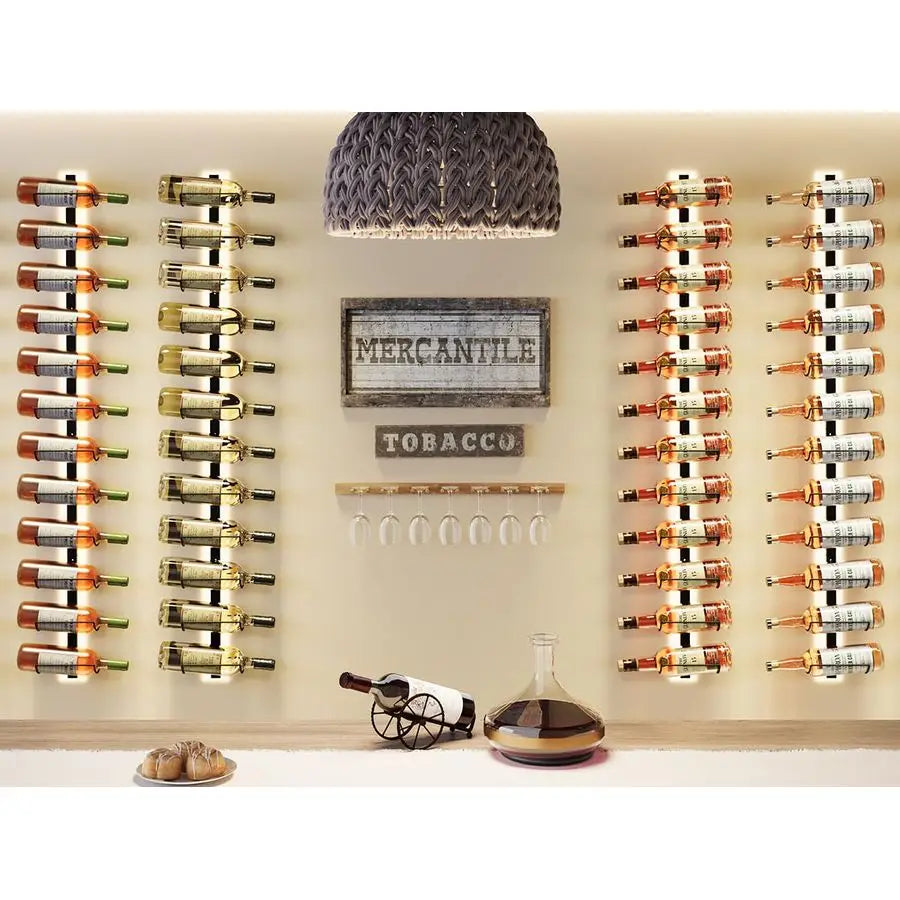 Detachable Wall Mount Wine Rack Organizer Pack 2 Set