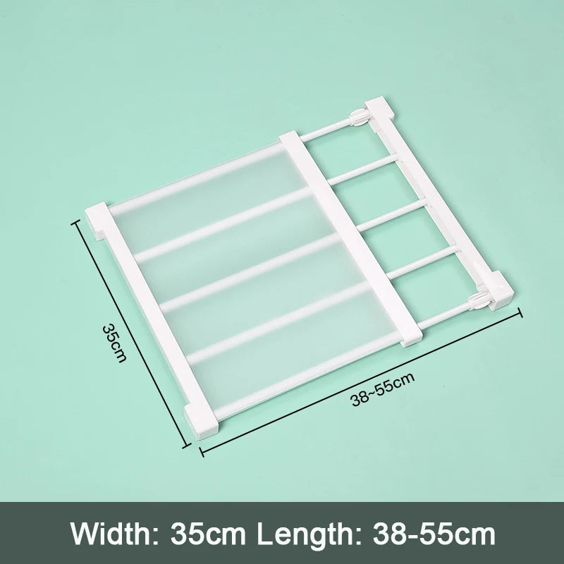 Adjustable Wardrobe Storage Shelf Organizer For Kitchen And Bathroom