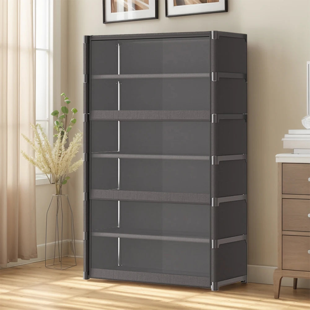 7 Layer Shoe Storage Cabinet Standing Rack With Flip