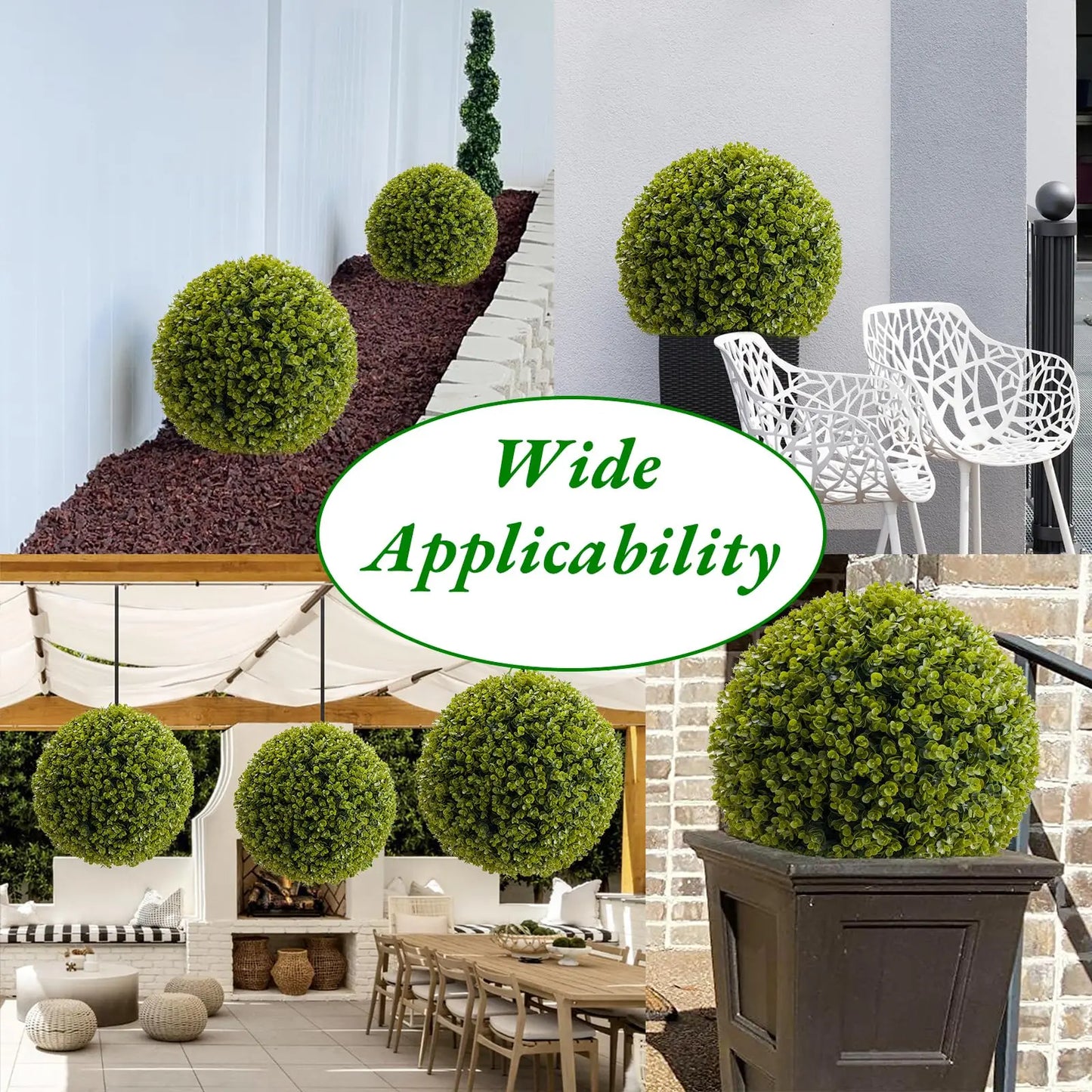 Studyset CN Topiary Balls Artificial Outdoor Decor