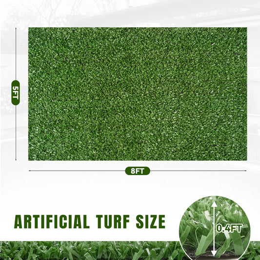 Realistic Artificial Turf For Pets With Drainage Holes Low Maintenance