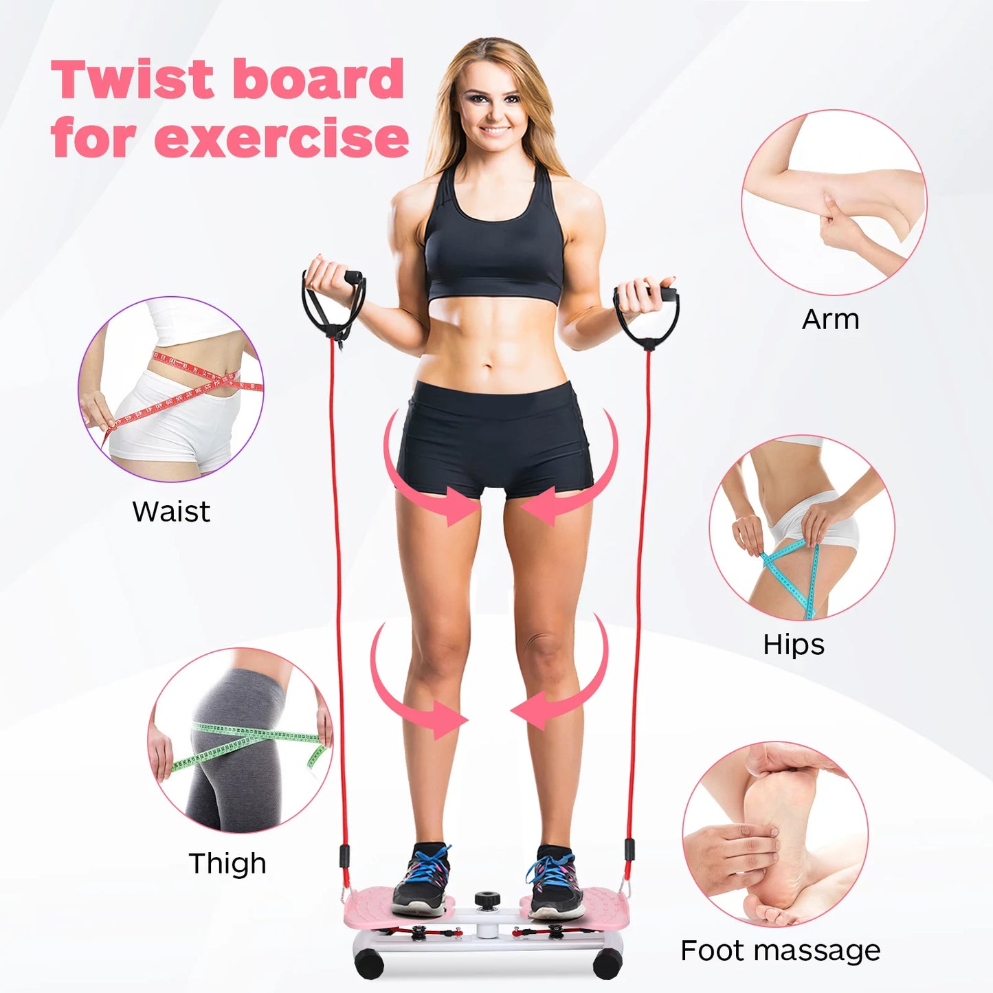 Waist Twisting Board For Exercise Noiseless Abs Workout Equipment